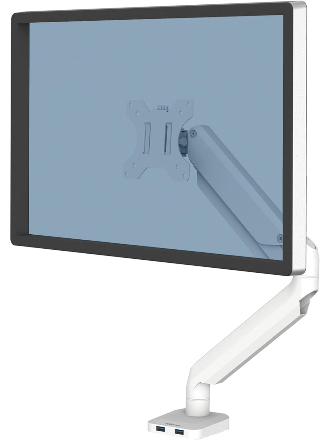 Soporte Individual para Monitor con Ajuste de Altura Giro Inclinacion y Puertos USB