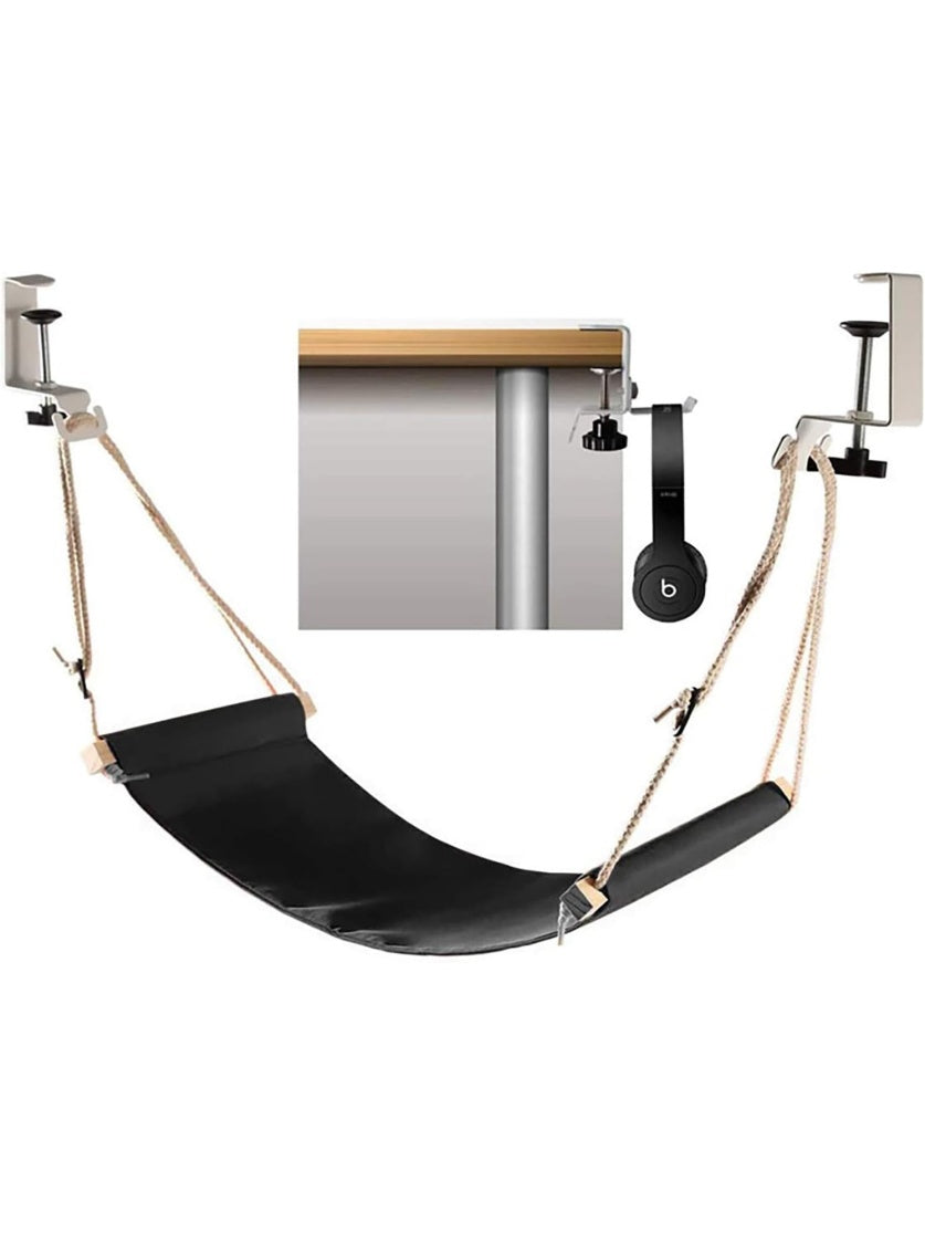Hamaca Ergonomica para Pies con Soporte Ajustable para Escritorio y Descanso