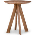 Mesa de centro redonda Alenna, marr¨®n tundra