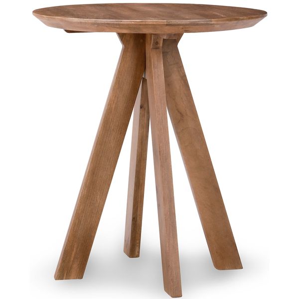 Mesa de centro redonda Alenna, marr¨®n tundra