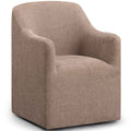 Silla giratoria terciopelo Jasmine, rojo baya