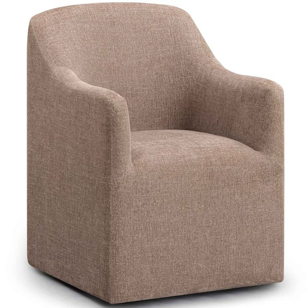 Silla giratoria terciopelo Jasmine, rojo baya