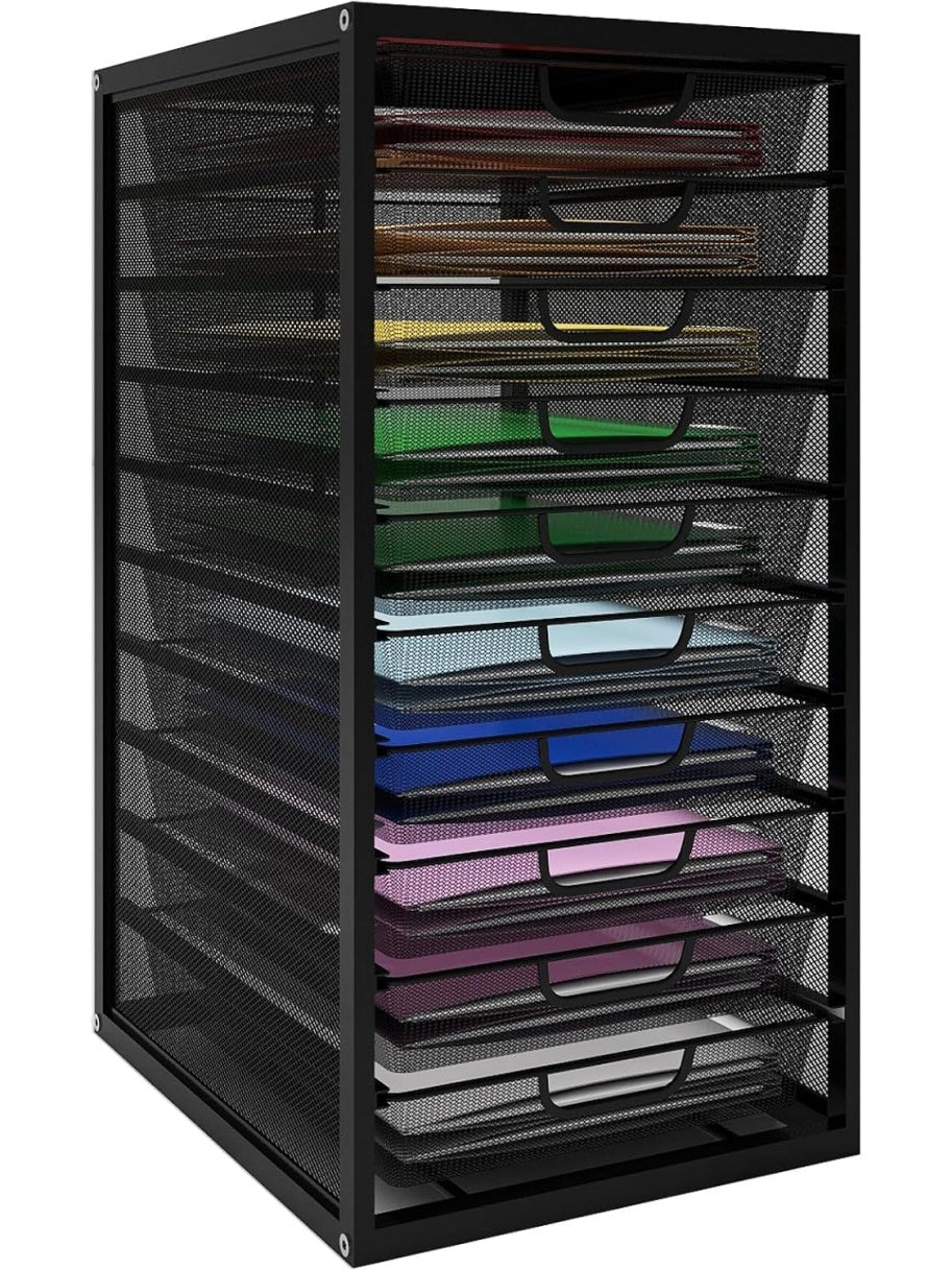 Cajonera de Oficina con 10 Cajones para Documentos y Accesorios A4