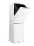 Cubo Metalico para Reciclaje con Dos Compartimentos Independientes